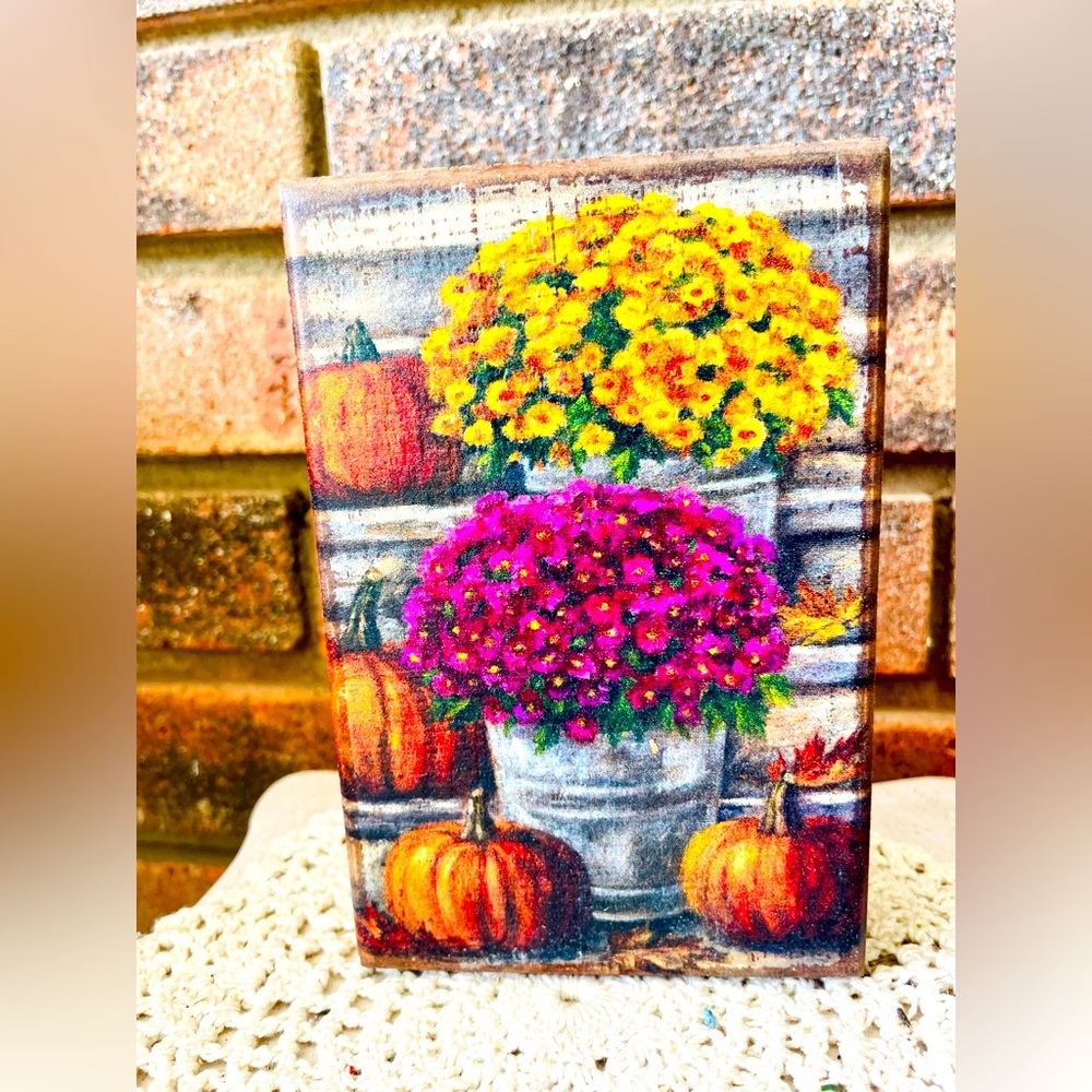 *Mums Wood Block Sign
